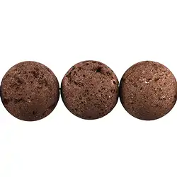 143980101410 Filo di perline, lava (marrone), 20 mm | grossista gemme e pietre curative