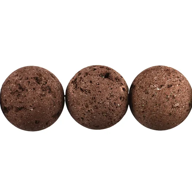 Strang Kugeln, Lava (braun), 22mm | Großhändler Edelsteine, Heilsteine & Schmuck