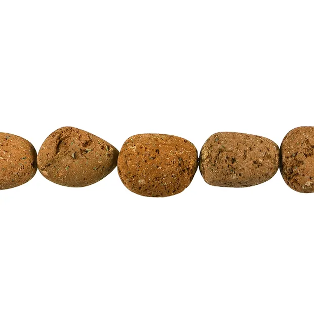Strand of nuggets, lava (brown), 20mm | wholesale gems, healing stones & jewelry