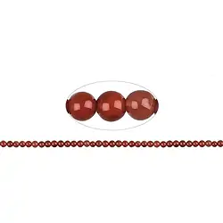 144110100320 String Beads, blood chalcedony (natural), 04 - 05mm | Marco Schreier
