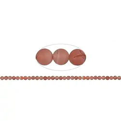 144110100410 Strang Kugeln, Blutchalcedon (natur), matt, 05 – 06mm | Marco Schreier