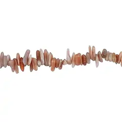 144150609820 Strang Nuggets "Zahn", Mondstein (orange), 03-05 x 09-18mm | Marco Schreier