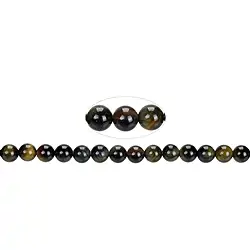 144170100720 String Beads, Tiger's Eye (Mix), 08mm | wholesale gems, healing stones & jewelry
