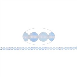 144180100520 String Beads, opal glass (synt.), 06mm (38cm) | wholesaler gems &amp; healing stones