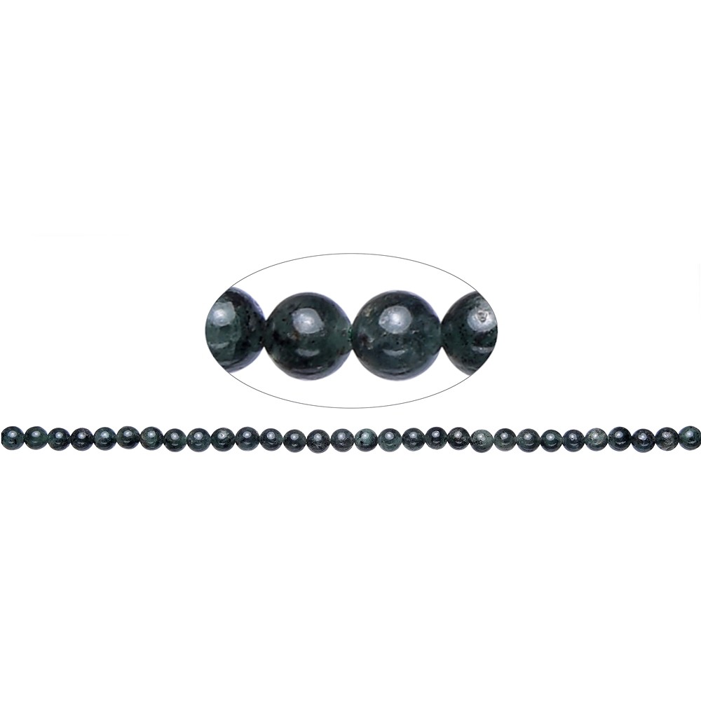 String Beads, Kyanite (green), 06mm (39cm) | wholesaler gems & healing stones