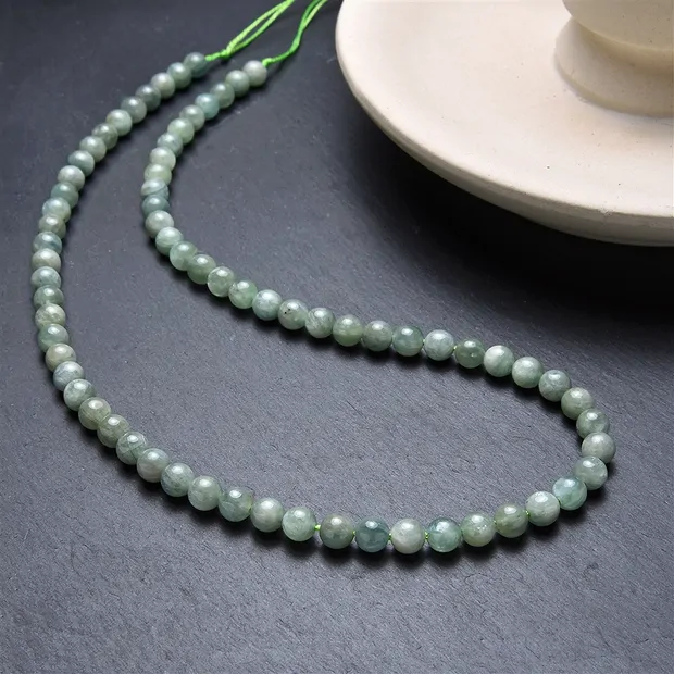 Rang de collier boules, Disthène vert (stab.), 05,5mm (39cm) | Marco Schreier