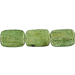144190206320 Strand rectangle flat, Kyanite (green), 14 x 10mm | Marco Schreier