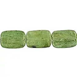 144190206320 Strand rectangle flat, Kyanite (green), 14 x 10mm | Marco Schreier
