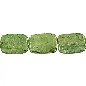 Strand rectangle flat, Kyanite (stab.) green, 14 x 10mm | Marco Schreier