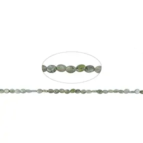 Lente a filo, Distene (verde), 09 x 07 mm | grossista gemme e pietre curative