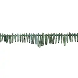 144190623020 Strand "tooth" chips elongated, Kyanite (green), 02-03 x 08-25mm, gradient | Marco Schreier
