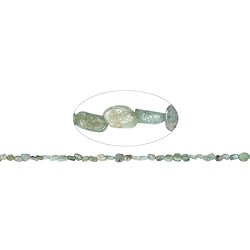 144190627220 Strand of nuggets, Kyanite (green), 06-10 x 04-07mm | Marco Schreier