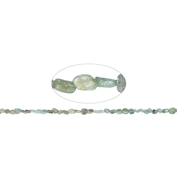 Fili di pepite, Cianite (verde), 06-10 x 04-07mm | Marco Schreier