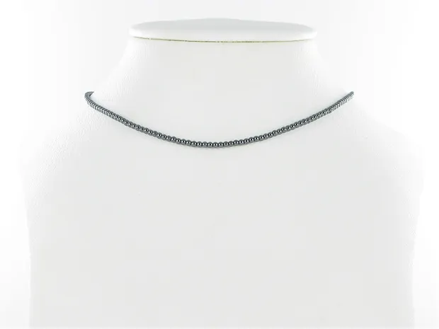 String Beads, Hematin, 02mm | Schreier wholesale; gems, healing stones & jewelry