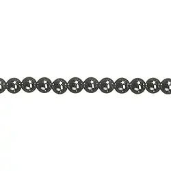 144210100120 Filo di perline, ematina, 02mm | gemme, pietre curative e gioielli all'ingrosso