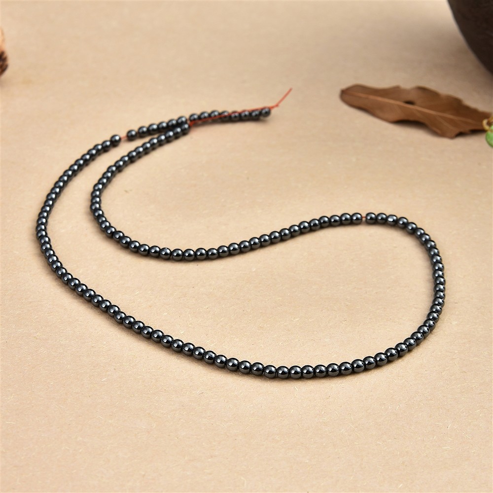 Filo di perline, ematina, 03 mm | gemme, pietre curative e gioielli all'ingrosso