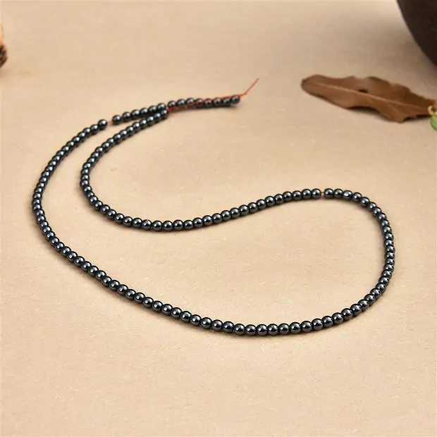 Rang de collier boules, hématite, 03mm | Marco Schreier