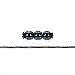 144210100220 Rang de collier boules, hématite, 03mm | Marco Schreier