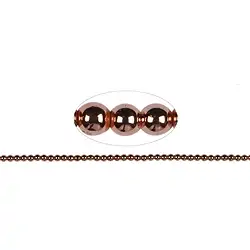 144210100228 String Beads, hematin rose gold (dyed), 03mm | wholesaler gems & healing stones