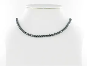 Rang de collier boules, hématite, 04mm | Marco Schreier