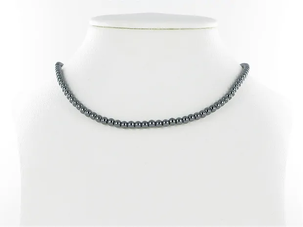 Rang de collier boules, hématite, 04mm | Marco Schreier