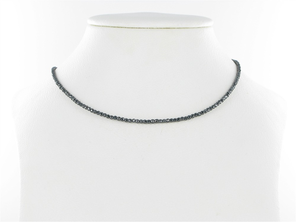 Cuentas de piedras preciosas, hematina, facetadas, 02mm | Marco Schreier