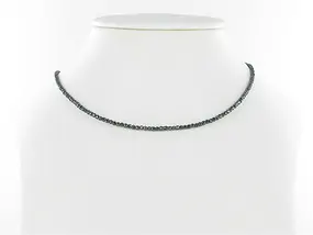 Strang Kugeln, Hämatin, facettiert, 02mm | GH Edelsteine, Heilsteine & Schmuck