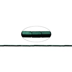 144210205717 Rang de collier, hématite bleu-vert (teintée) mat, 04 x 02 x 02mm | Marco Schreier