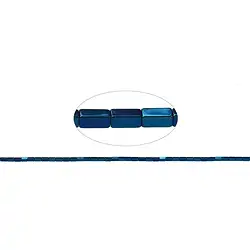 144210205722 Strang Quader, Hämatin blau (gef.), 04 x 02 x 02mm | Marco Schreier