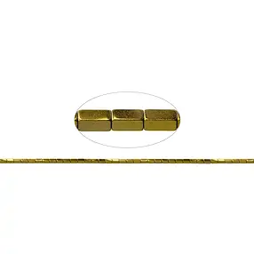 Rang de colliers, hématite Or (teintée), 04 x 02 x 02mm | Marco Schreier