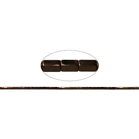 Strang Quader, Hämatin coffee (gef.), 04 x 02 x 02mm | Marco Schreier