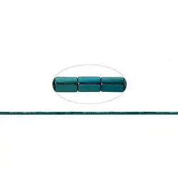 144210205727 Strang Quader, Hämatin blau-grün (gef.), 04 x 02mm | Marco Schreier