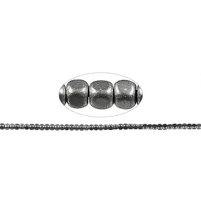 Rang de collier arrondi, hématite argent (teintée), 03mm, mat | Marco Schreier