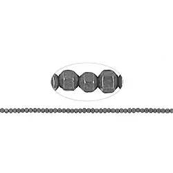 144210206211 Rang de collier Hexagon, hématite argent (teintée) mat, 02mm | Marco Schreier