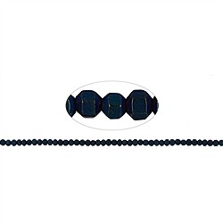 144210206212 Filo esagonale, blu ematino (colorato), opaco, sfaccettato, 02 mm | Marco Schreier