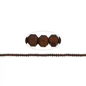 Strang Würfel, Hämatin braun (gef.), 02mm, facettiert | Marco Schreier