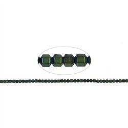 144210206217 Strang Hexagon, Hämatin grün (gef.), matt, 02mm | Marco Schreier