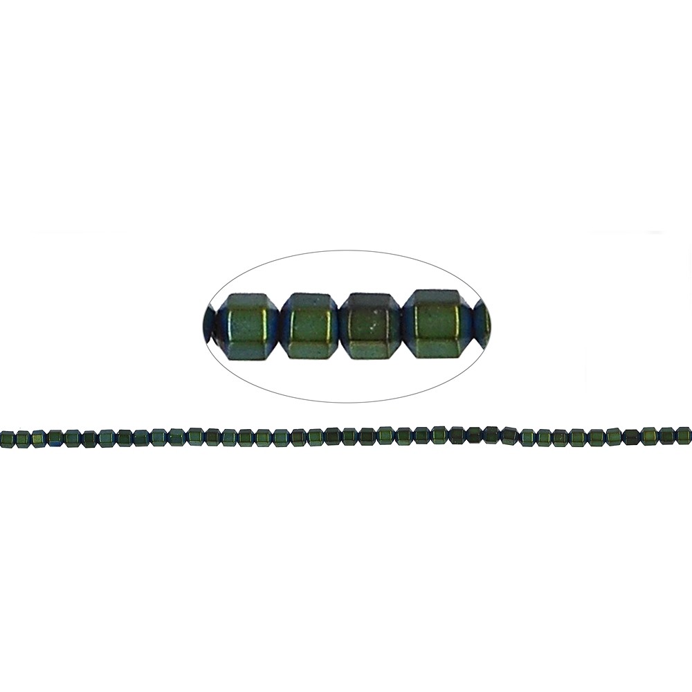 Filo esagonale, verde ematina (colorato), opaco, 02 mm | Marco Schreier