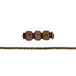 144210206224 Hexágono de filamento, Marrón hematina (teñido), 02mm | Marco Schreier