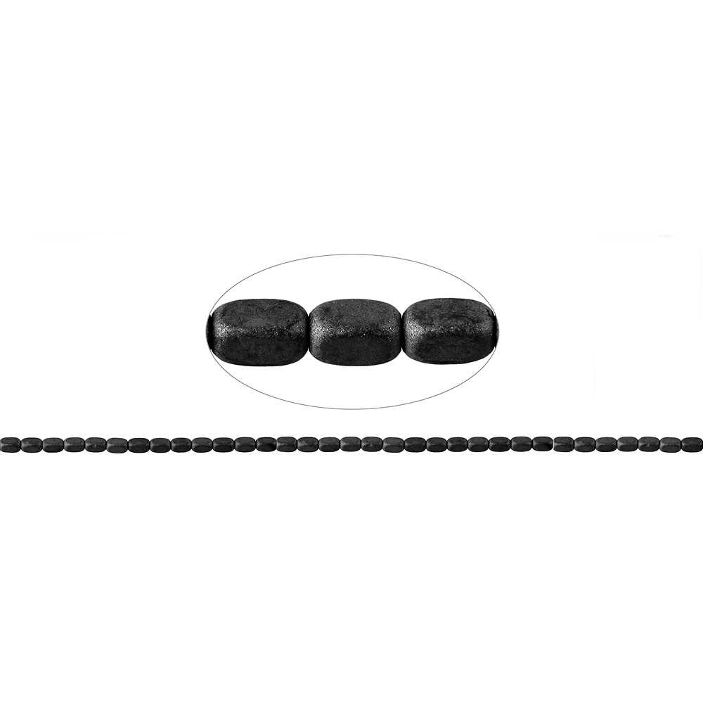 Filo cuboide arrotondato, ematino, opaco, 05 x 03 mm | Marco Schreier