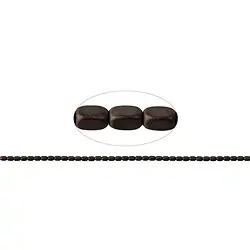144210206616 Strang Quader gerundet, Hämatin coffee (gef.) matt, 05 x 03mm | Marco Schreier