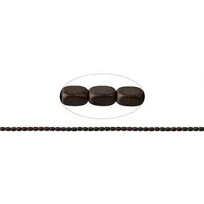 Strang Quader gerundet, Hämatin coffee (gef.) matt, 05 x 03mm | Marco Schreier