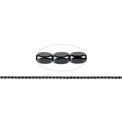 144210206620 Strang Quader gerundet, Hämatin, 05 x 03mm | GH Edelsteine, Heilsteine & Schmuck