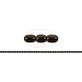 Hebra cuboide redondeada, café hematina (teñido), 05 x 03mm | Marco Schreier