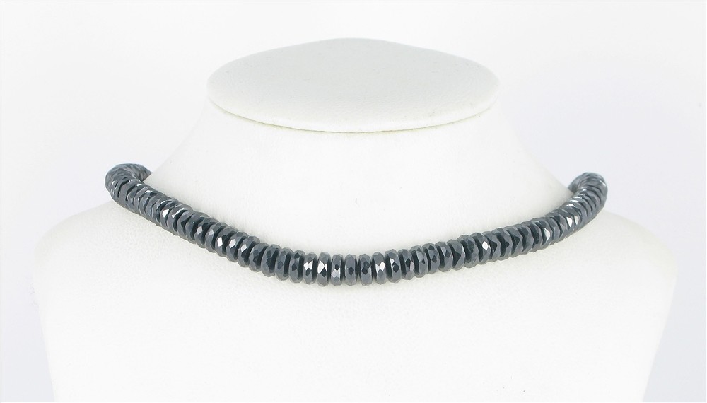 Bottone a filo, ematina, sfaccettato, 08 mm | grossista gemme e pietre curative