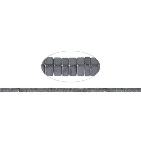Rang de collier, hématite argent mat (teintée), 01x 02 x 02mm | Marco Schreier