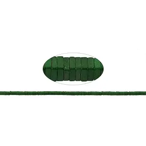 Rang de collier, hématite bleu-vert (teintée) mat, 01 x 02 x 02mm | Marco Schreier