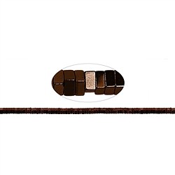 144210306524 Rang de colliers, hématite brune (teintée), 01 x 02 x 02mm | Marco Schreier