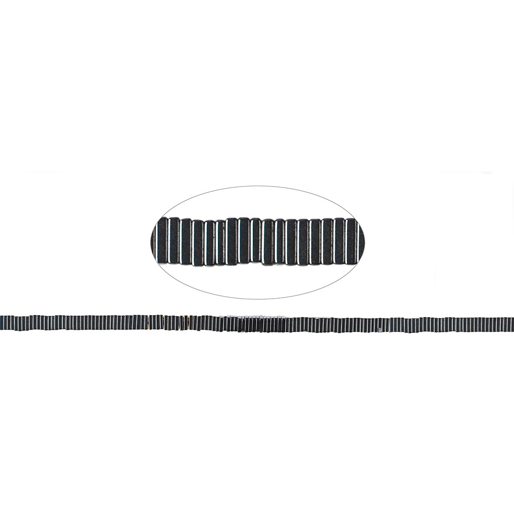 Filo quadrato, ematina, 04 x 04 x 01 mm | grossista gemme e pietre curative