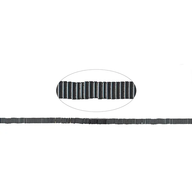 Rangs de colliers carrés, hématite, 04 x 04 x 01mm | Marco Schreier